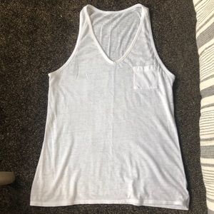 Athleta sheer white workout tank